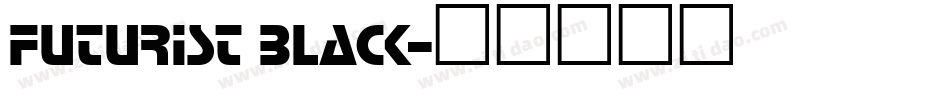Futurist Black字体转换